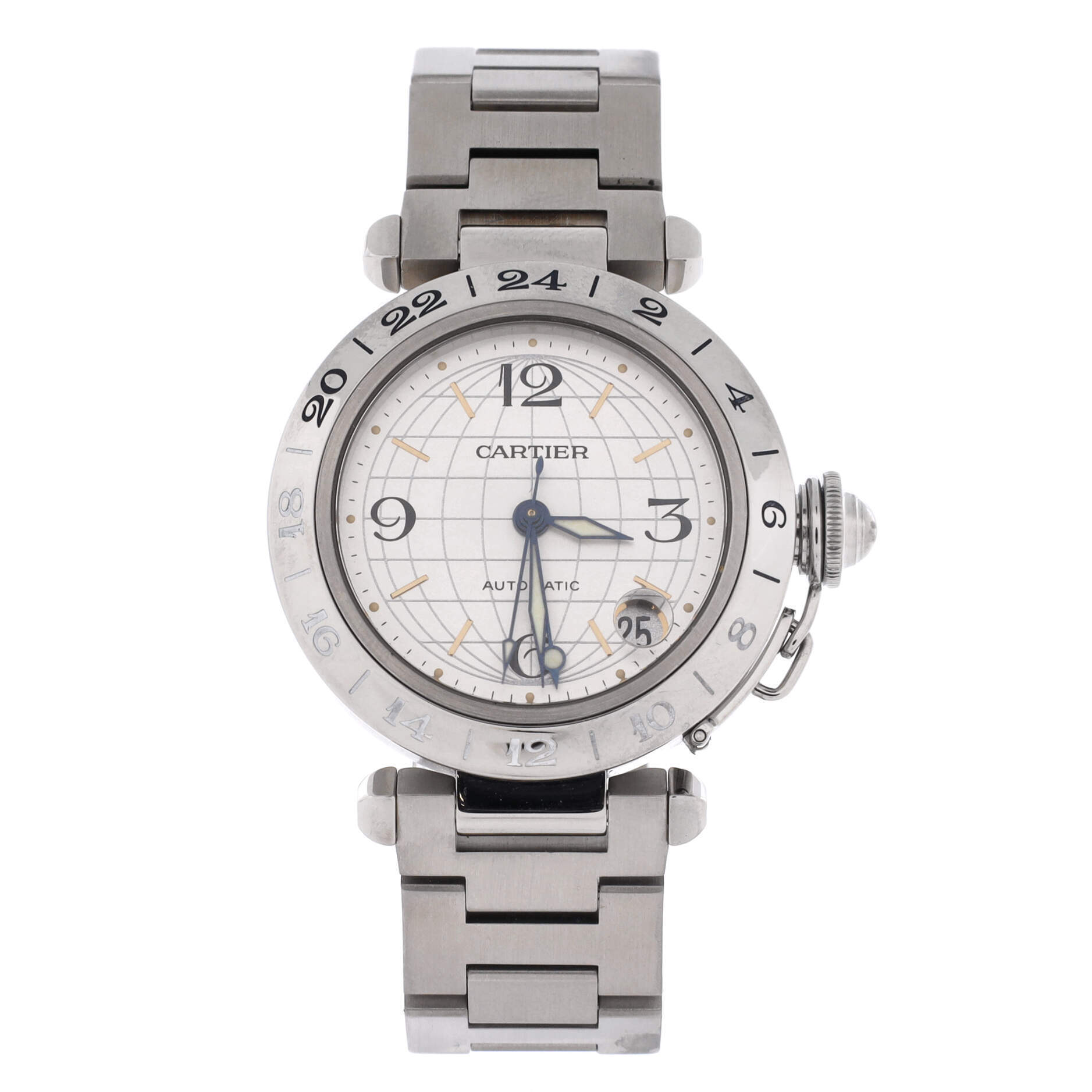 Cartier 35 Pasha C Gmt Automatic Watch